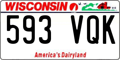 WI license plate 593VQK