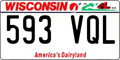 WI license plate 593VQL