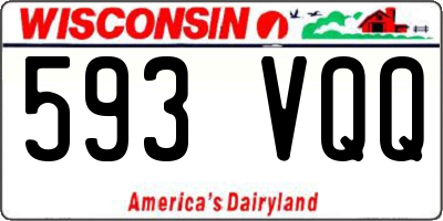 WI license plate 593VQQ