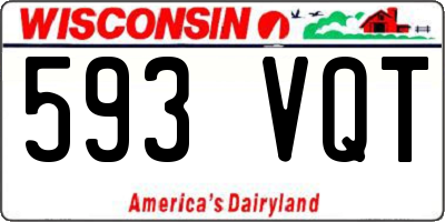 WI license plate 593VQT