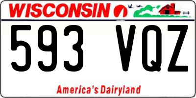 WI license plate 593VQZ