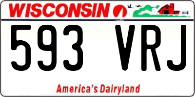 WI license plate 593VRJ