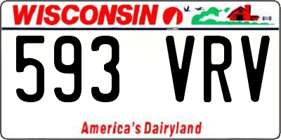 WI license plate 593VRV