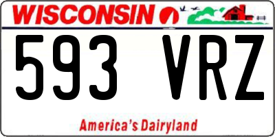 WI license plate 593VRZ