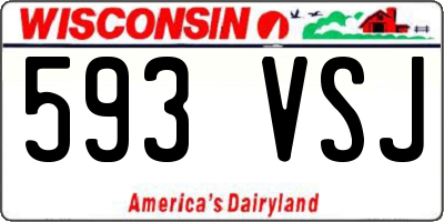 WI license plate 593VSJ