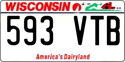WI license plate 593VTB
