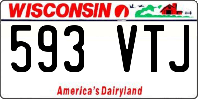 WI license plate 593VTJ