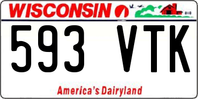 WI license plate 593VTK