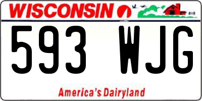 WI license plate 593WJG