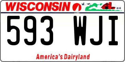 WI license plate 593WJI