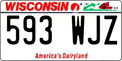WI license plate 593WJZ