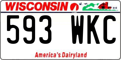 WI license plate 593WKC