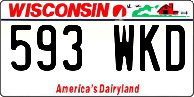 WI license plate 593WKD
