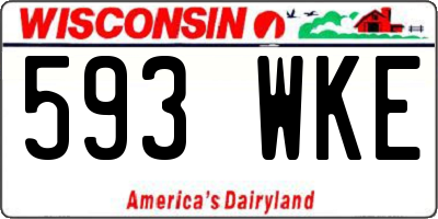 WI license plate 593WKE