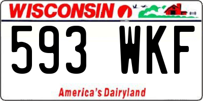 WI license plate 593WKF
