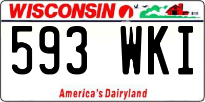WI license plate 593WKI