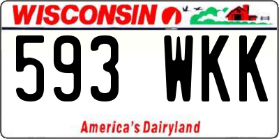 WI license plate 593WKK