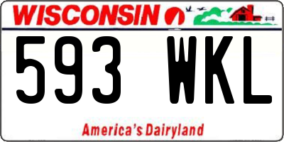 WI license plate 593WKL