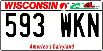 WI license plate 593WKN
