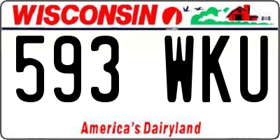 WI license plate 593WKU