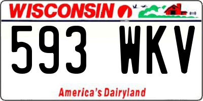 WI license plate 593WKV