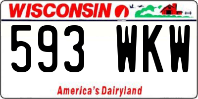 WI license plate 593WKW