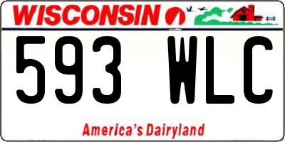WI license plate 593WLC