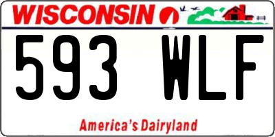 WI license plate 593WLF