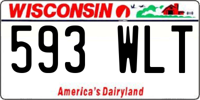 WI license plate 593WLT