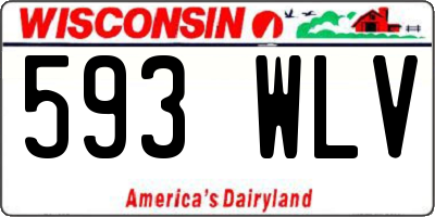 WI license plate 593WLV