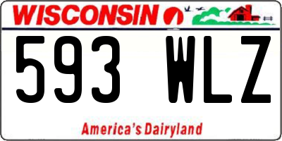 WI license plate 593WLZ
