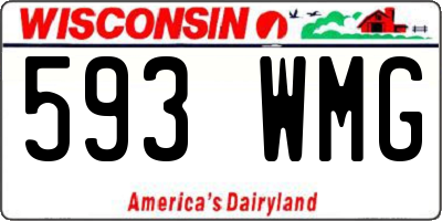 WI license plate 593WMG