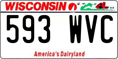 WI license plate 593WVC