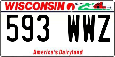 WI license plate 593WWZ