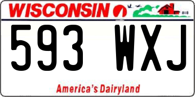 WI license plate 593WXJ