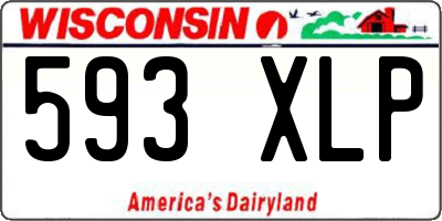 WI license plate 593XLP