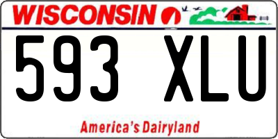 WI license plate 593XLU
