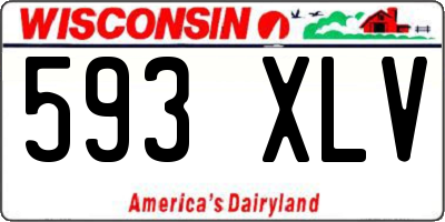 WI license plate 593XLV