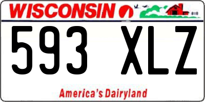 WI license plate 593XLZ