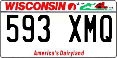 WI license plate 593XMQ