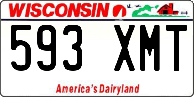 WI license plate 593XMT