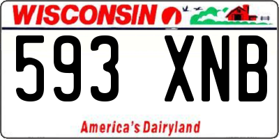 WI license plate 593XNB