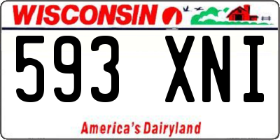 WI license plate 593XNI