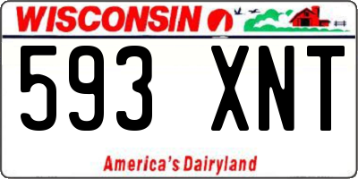 WI license plate 593XNT