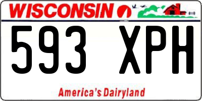 WI license plate 593XPH