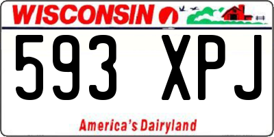 WI license plate 593XPJ
