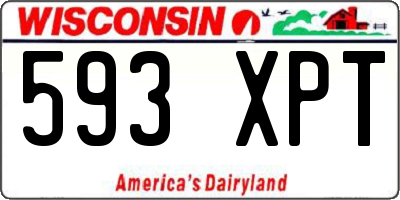 WI license plate 593XPT