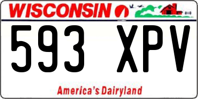 WI license plate 593XPV