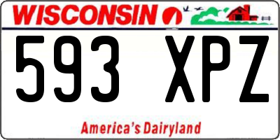 WI license plate 593XPZ