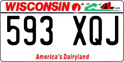 WI license plate 593XQJ